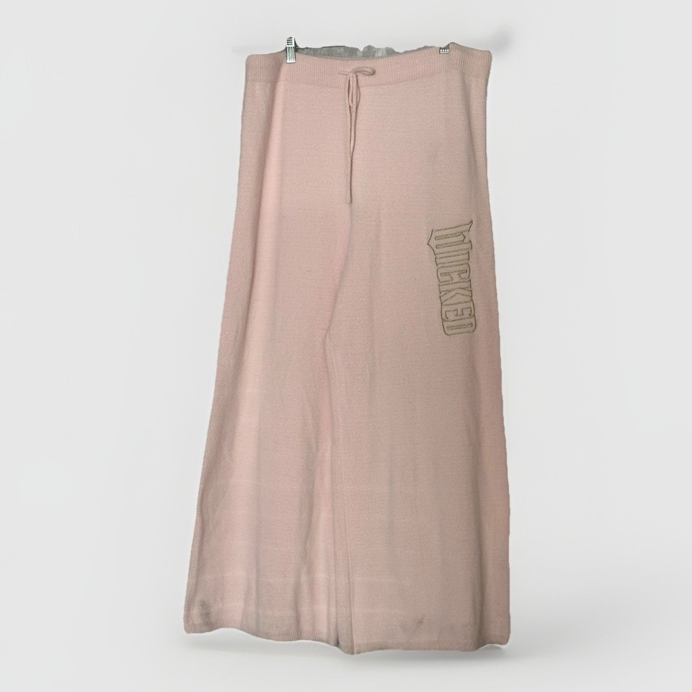 Wicked Pink Sweatpants Womens XXL Wide Leg Y2K Lounge Cozy Drawstring Casual